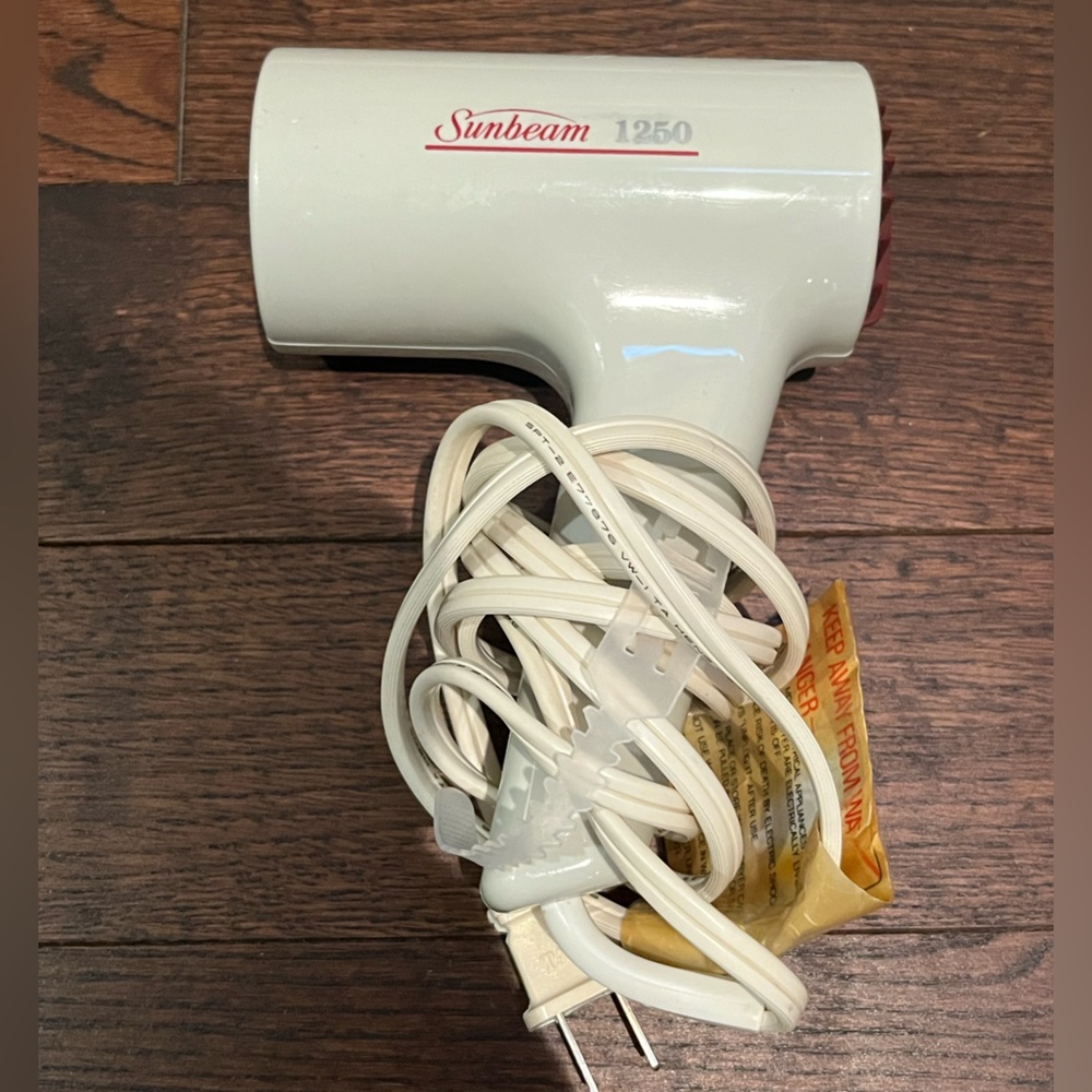 Sunbeam Gray and Red Hair Dryer